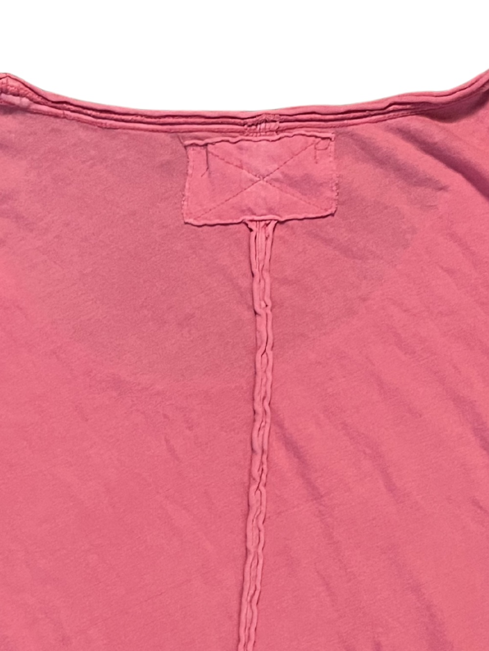 Free People We The Free Boxy Scoop Neck Tee | Pink | Size Medium - Picture 6 of 7